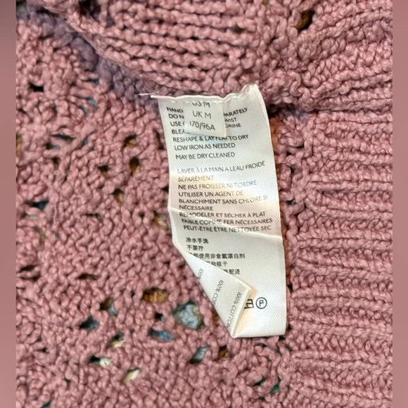 Free People Cropped Chloe Cardigan Medium Pressed Flowers - Picture 10 of 13